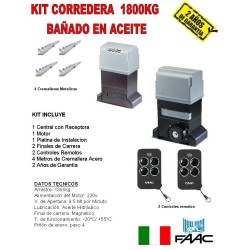 Kit Corredera FAAC 1800K
