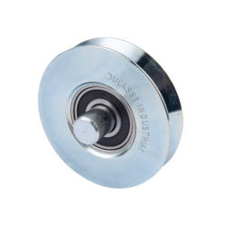 Rueda al piso para porton 85mm 275kg con pasador estriado