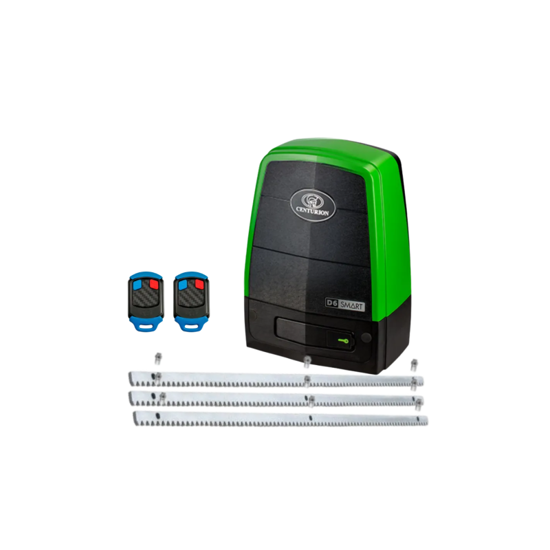 Kit Motor Centurion D6 SMART para Portones (600 kg, 35 m/min, Batería, Control Remoto y App)