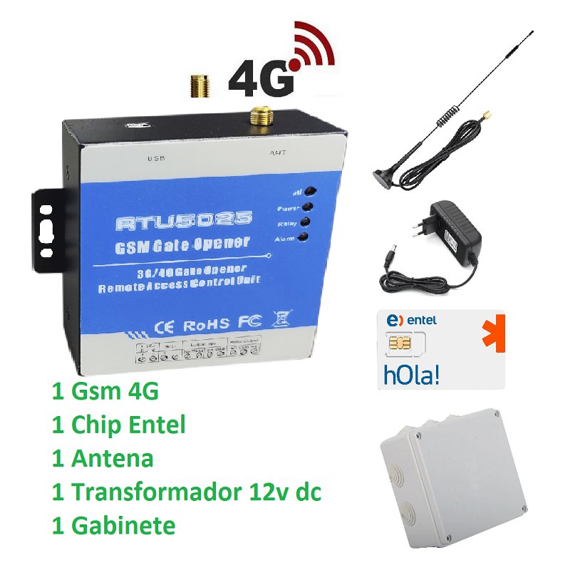 Apertura por Llamada rtu 2025 para 1000 USUARIOS 4G